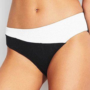 New Seafolly Your Type Black White Bikini Bottoms